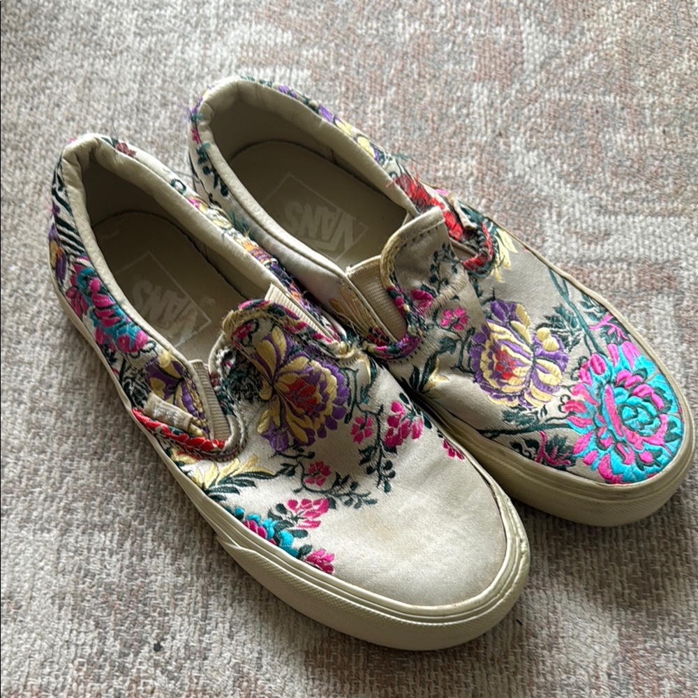 Vans Floral Canvas Sneakers - Multicolor